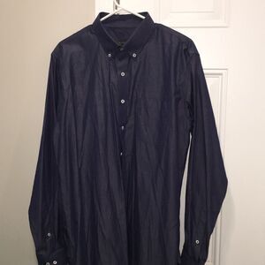 Deep Blue Alton Lane LS dress casual shirt 17 x 36